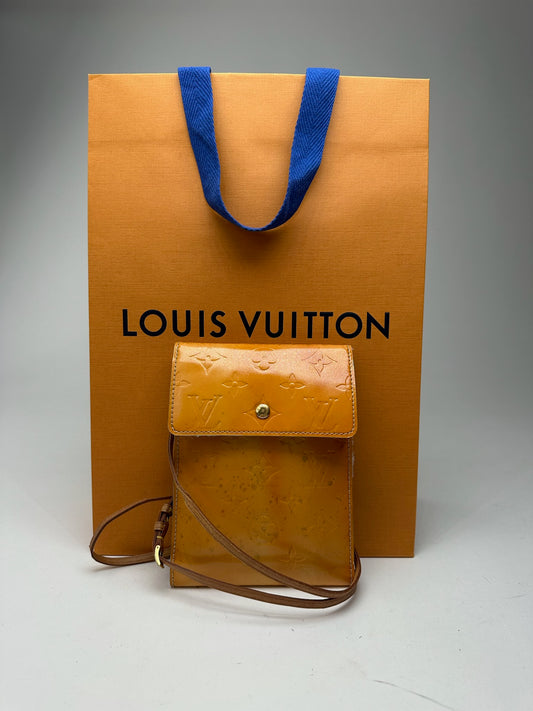 Vintage Louis Vuitton Vernis Leather monogram bag Orange