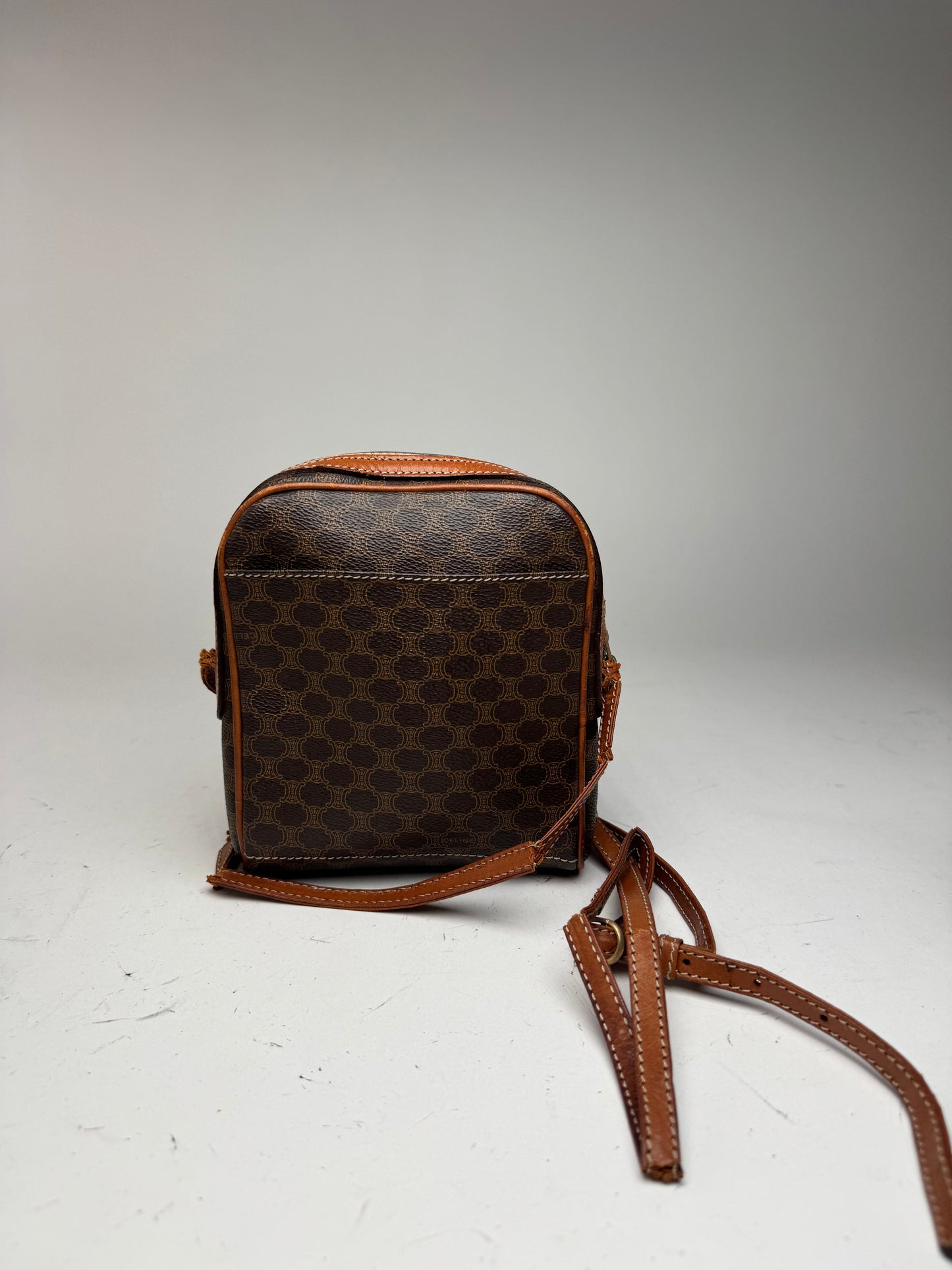 Sac Céline Triomphe Monogram Vintage Marron