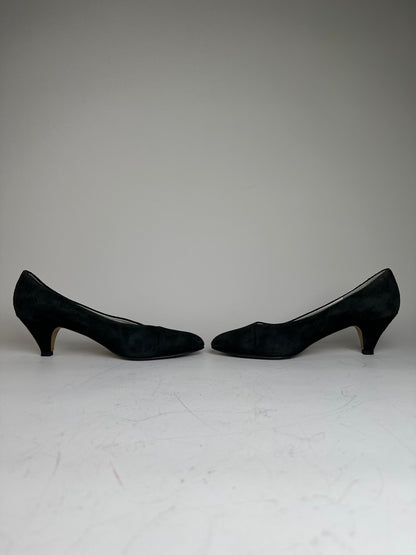Vintage Chloe Suede Heels Black EU36.5