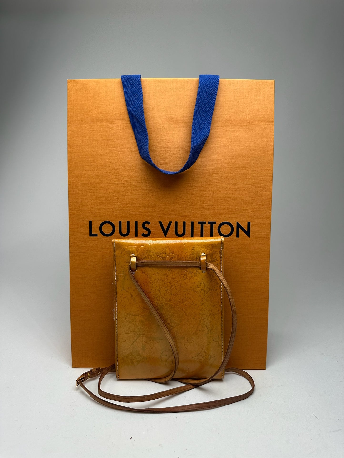 Vintage Louis Vuitton Vernis Leather monogram bag Orange