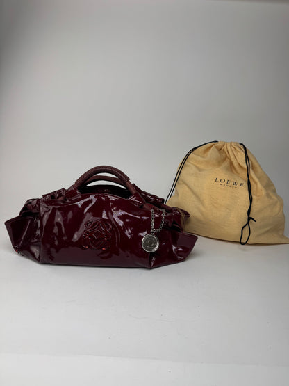 Vintage Loewe Amazona Patent Leather bag purple