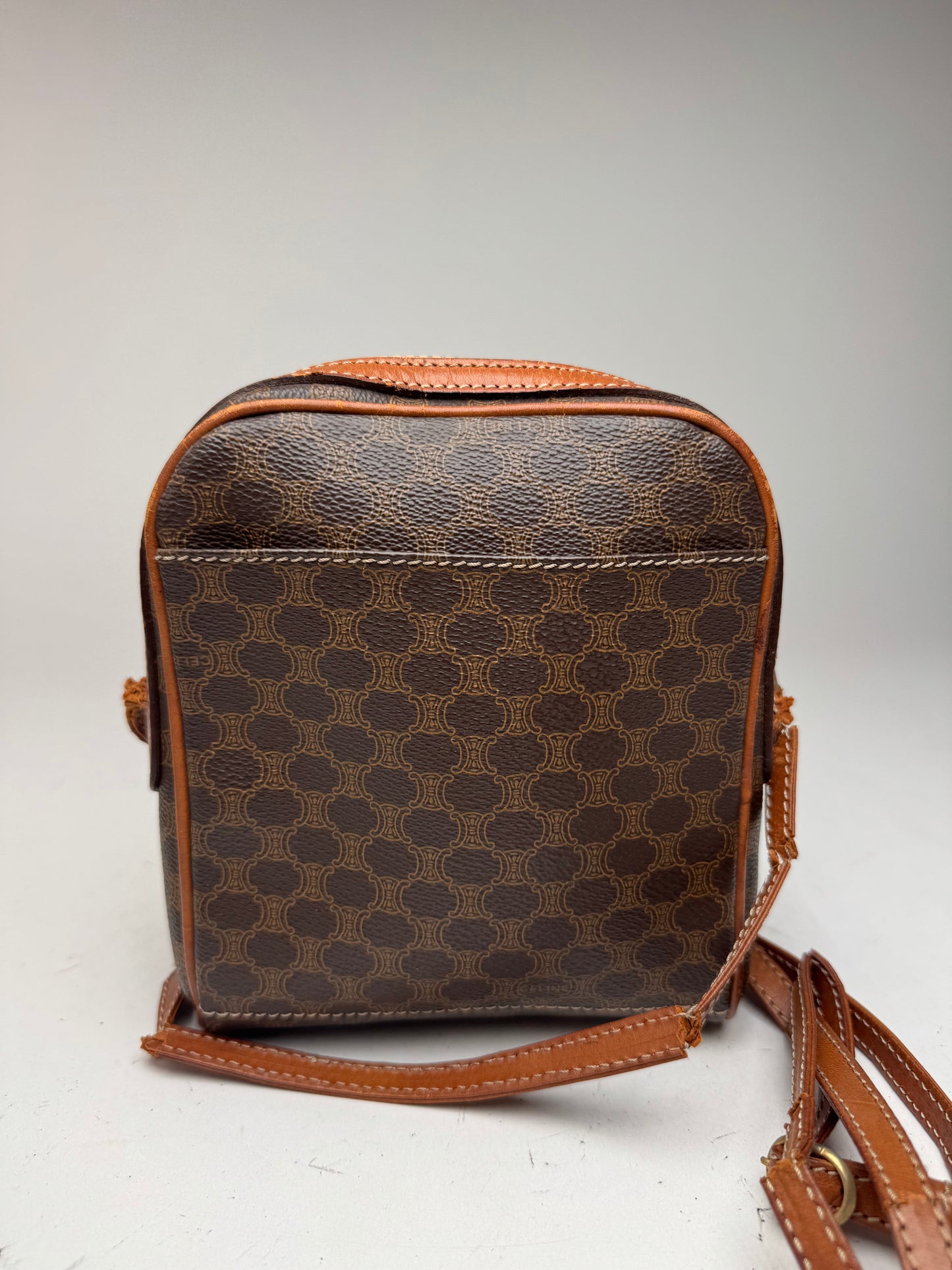 Sac Céline Triomphe Monogram Vintage Marron