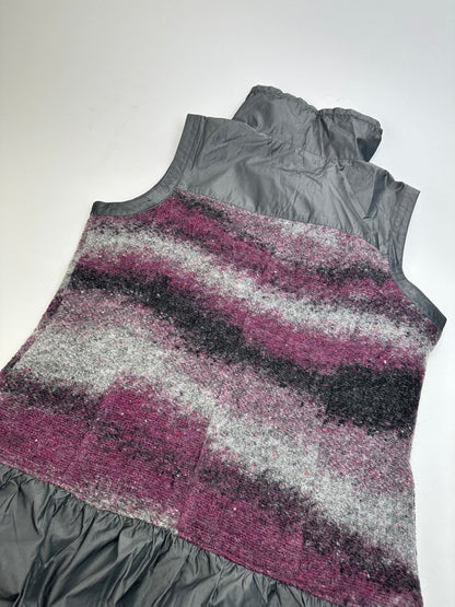 Vintage Kansai Yamamoto Wool-Blend Dress Grey Purple S