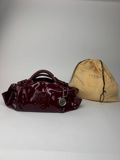 Vintage Loewe Amazona Patent Leather bag purple