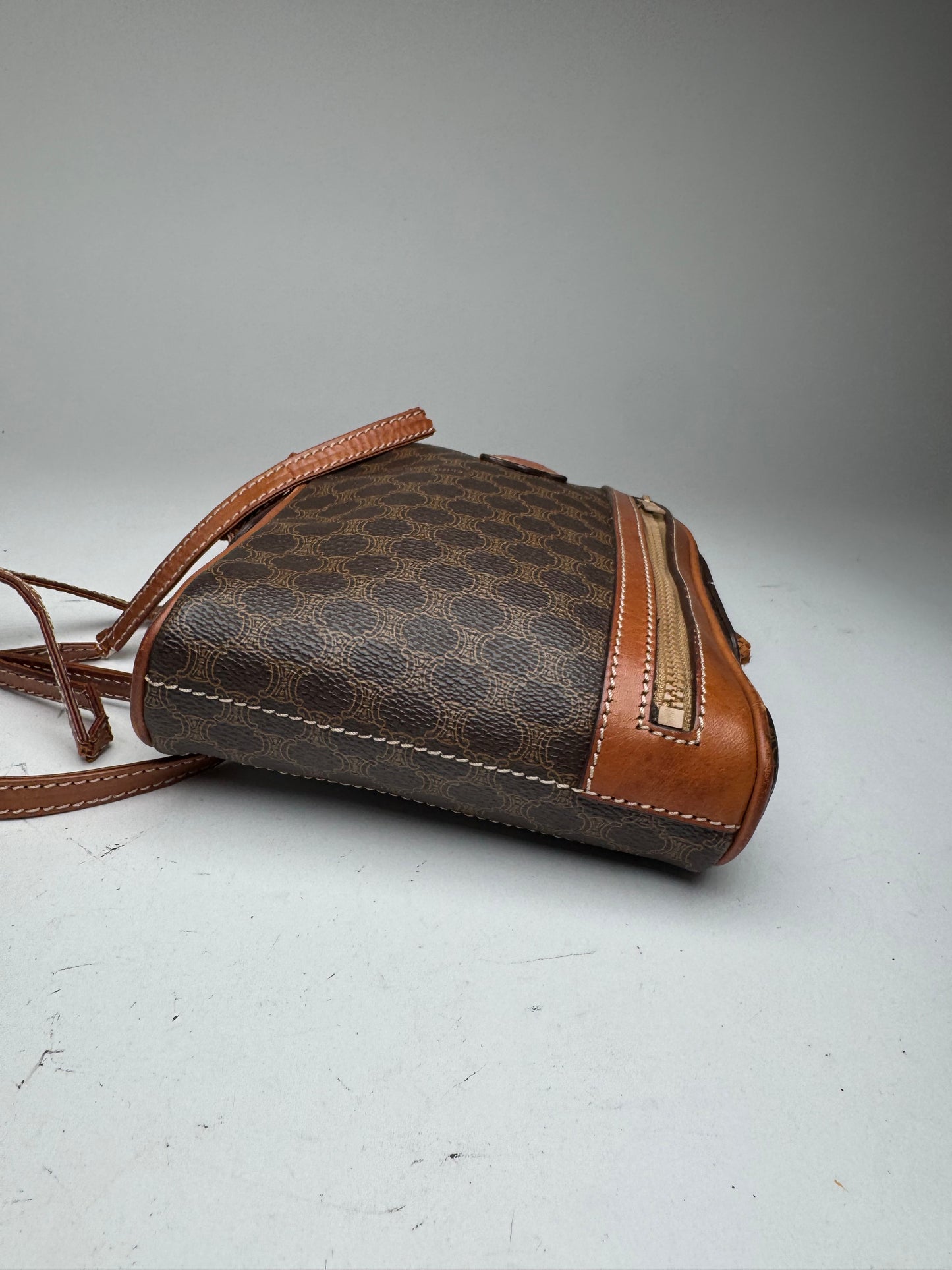 Sac Céline Triomphe Monogram Vintage Marron