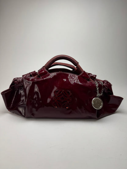 Vintage Loewe Amazona Patent Leather bag purple