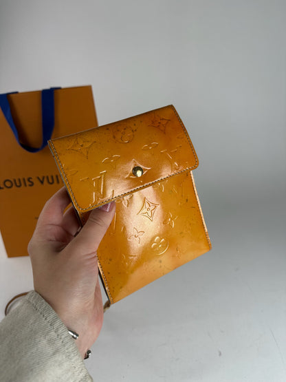 Vintage Louis Vuitton Vernis Leather monogram bag Orange