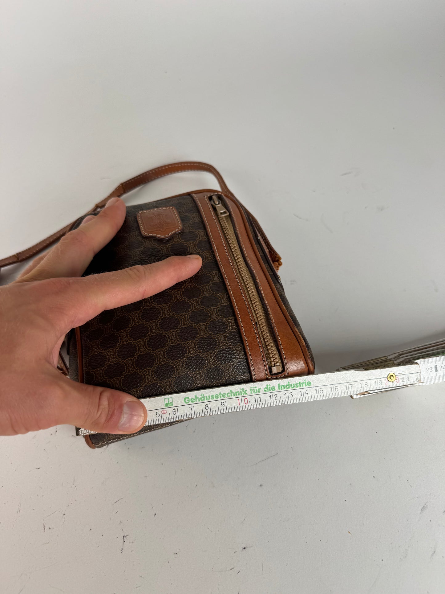 Sac Céline Triomphe Monogram Vintage Marron