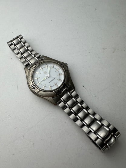 Vintage Givenchy Quartz Steel Watch Silver