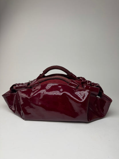 Vintage Loewe Amazona Patent Leather bag purple