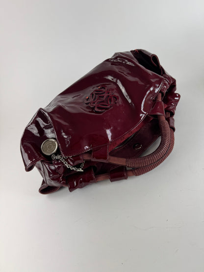 Vintage Loewe Amazona Patent Leather bag purple