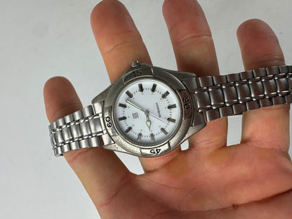 Vintage Givenchy Quartz Steel Watch Silver