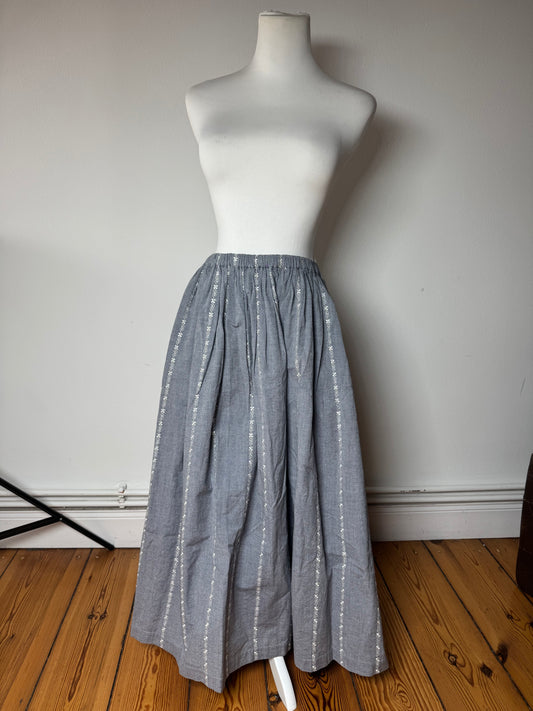 Vintage Comme Des Garçons Skirt Striped Grey White