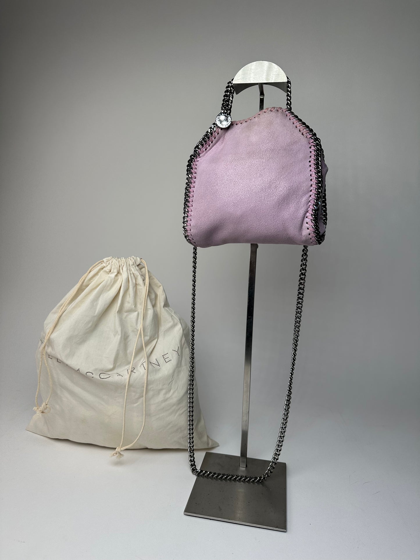 Vintage Stella McCartney Falabella Mini Crossbody Bag Vegan Leather Lilac