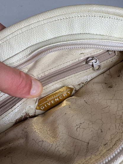 Sac vintage en cuir blanc Givenchy