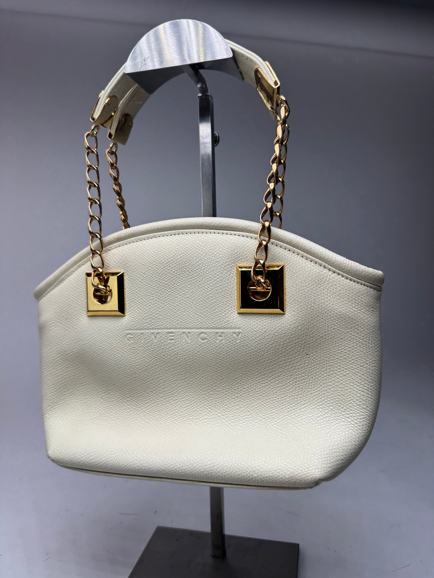 Sac vintage en cuir blanc Givenchy