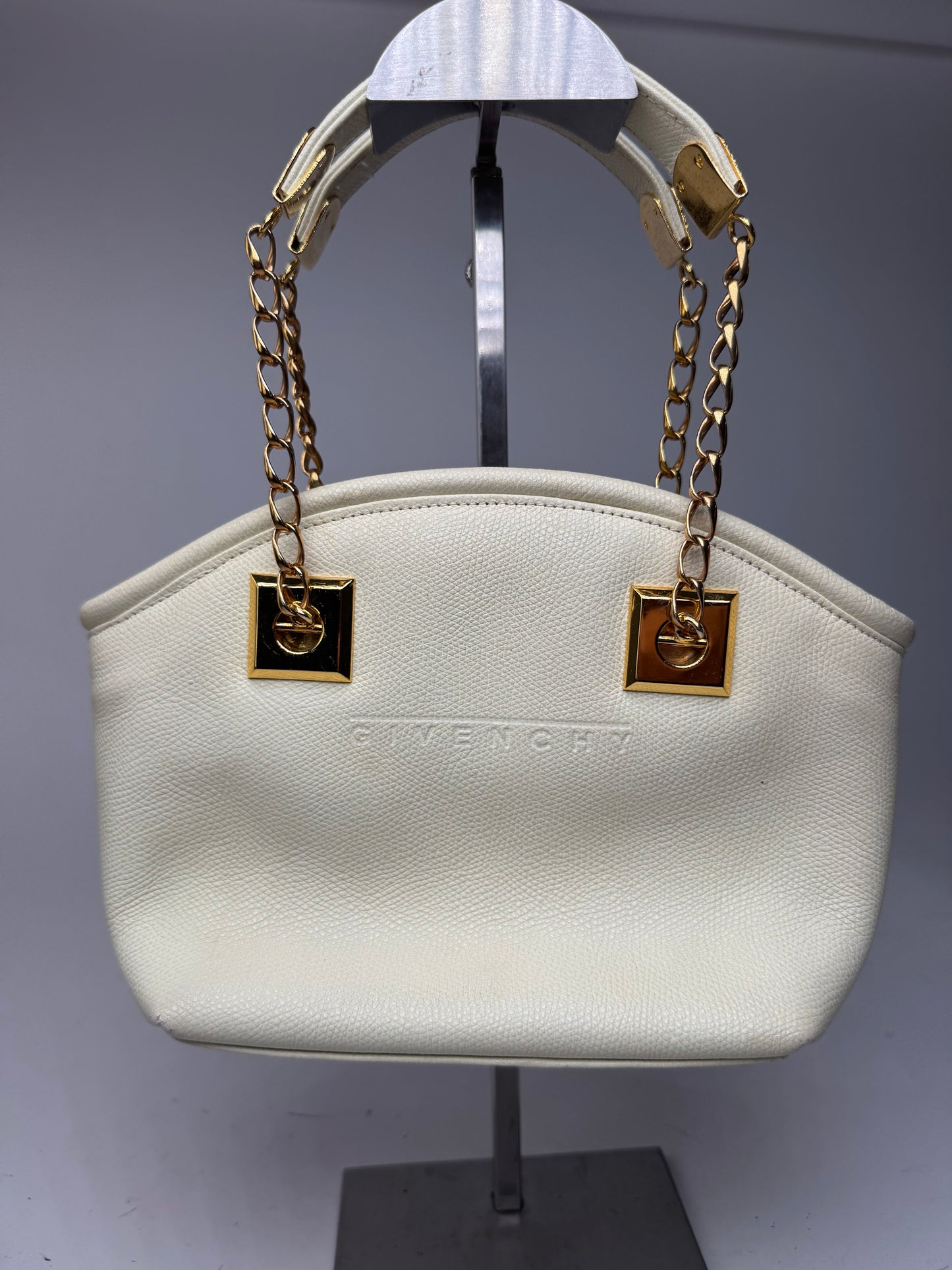 Sac vintage en cuir blanc Givenchy