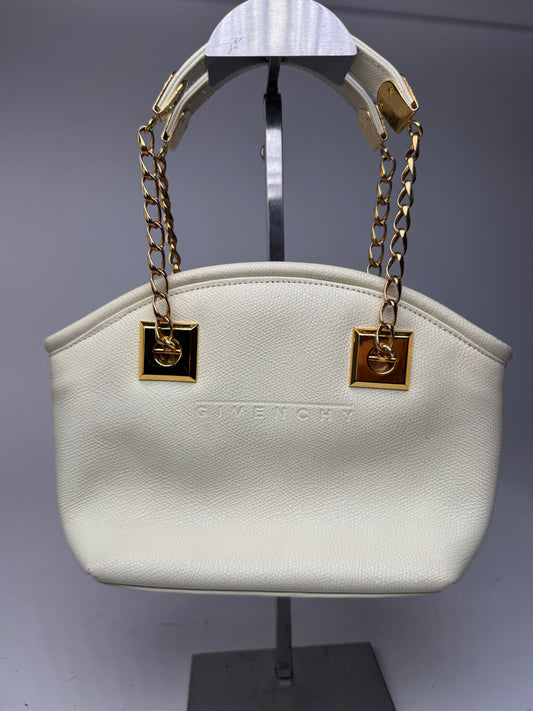 Sac vintage en cuir blanc Givenchy
