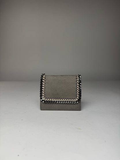 Vintage Stella Mc Cartney Vegan Leather Card Holder / Wallet Grey
