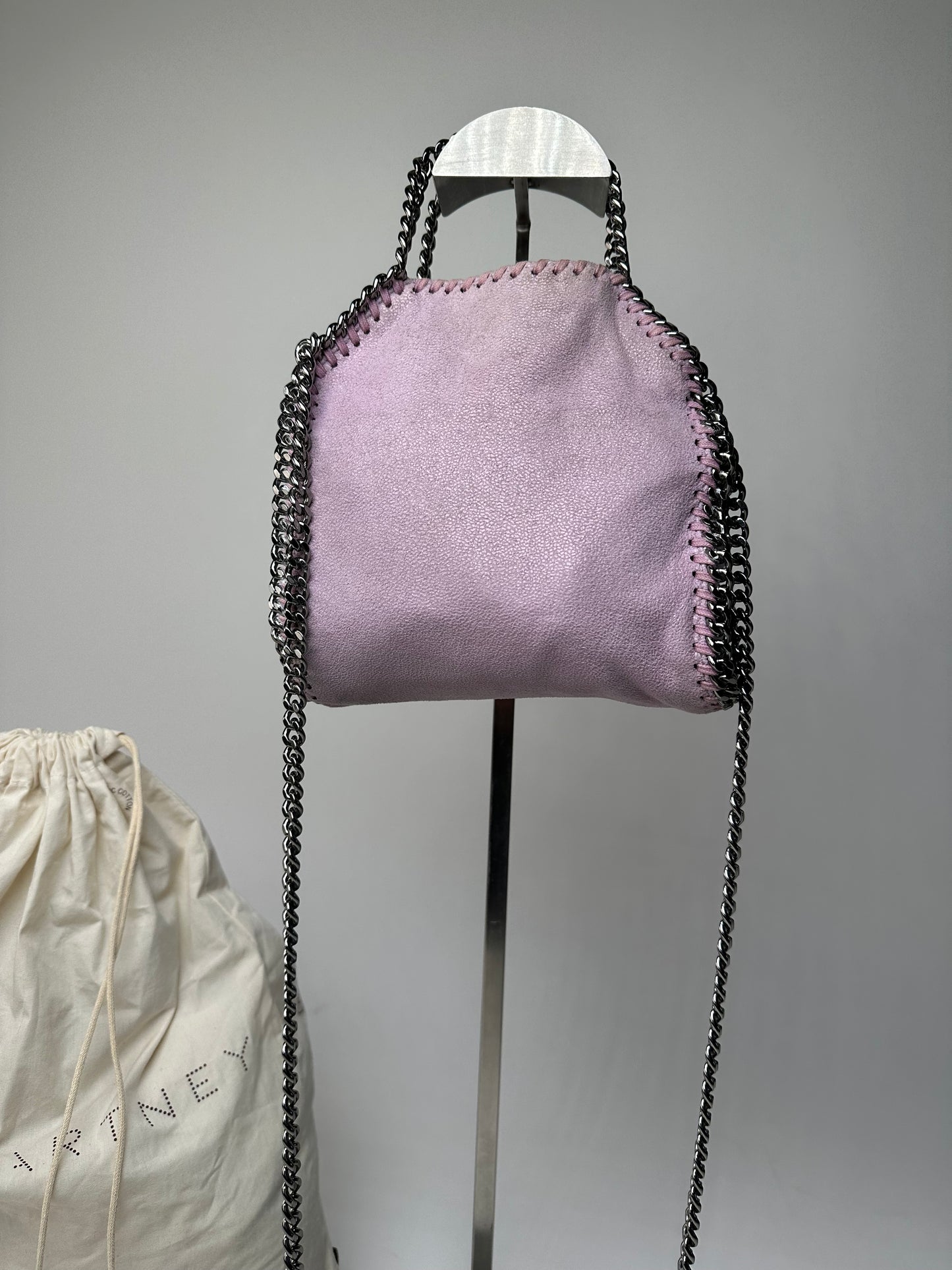 Vintage Stella McCartney Falabella Mini Crossbody Bag Vegan Leather Lilac