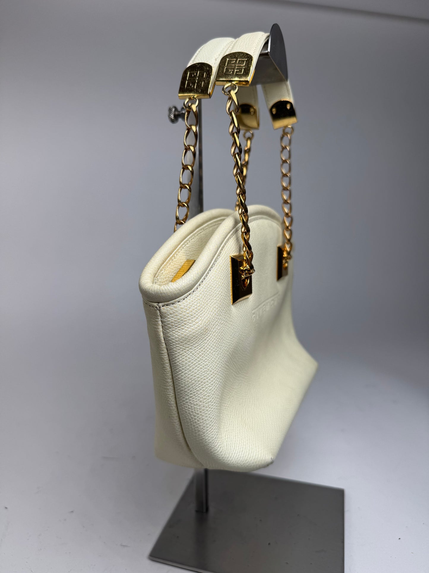 Sac vintage en cuir blanc Givenchy