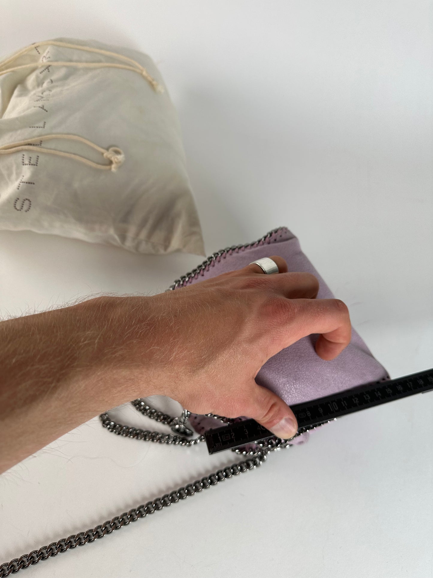 Vintage Stella McCartney Falabella Mini Crossbody Bag Vegan Leather Lilac