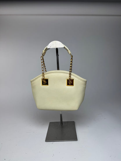 Sac vintage en cuir blanc Givenchy