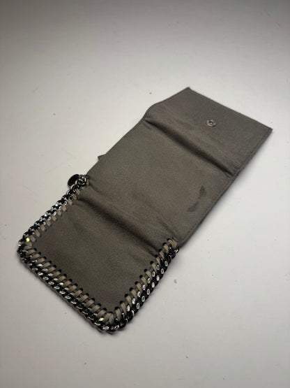 Vintage Stella Mc Cartney Vegan Leather Card Holder / Wallet Grey