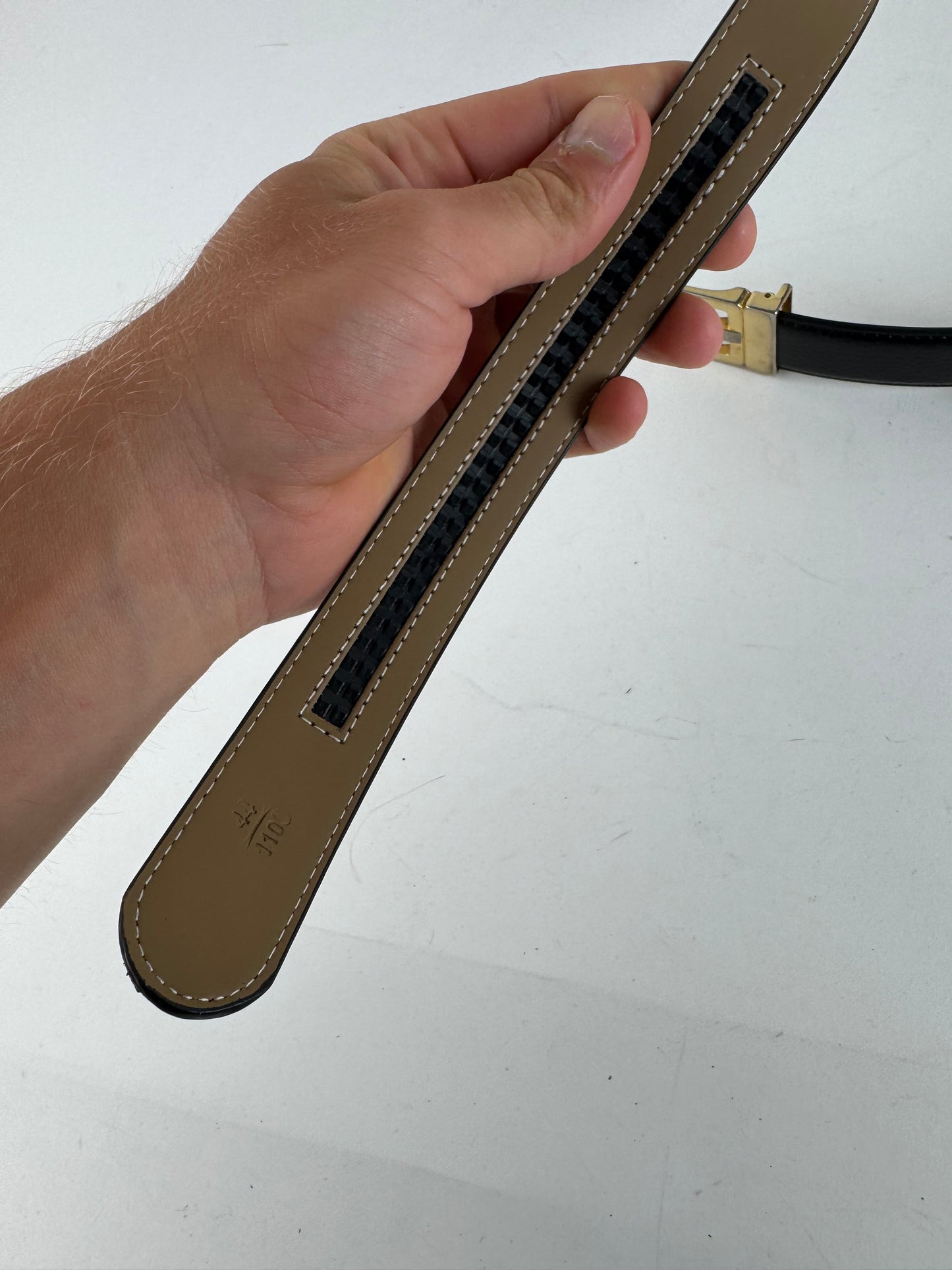 Vintage Yves Saint Laurent Leather Belt black