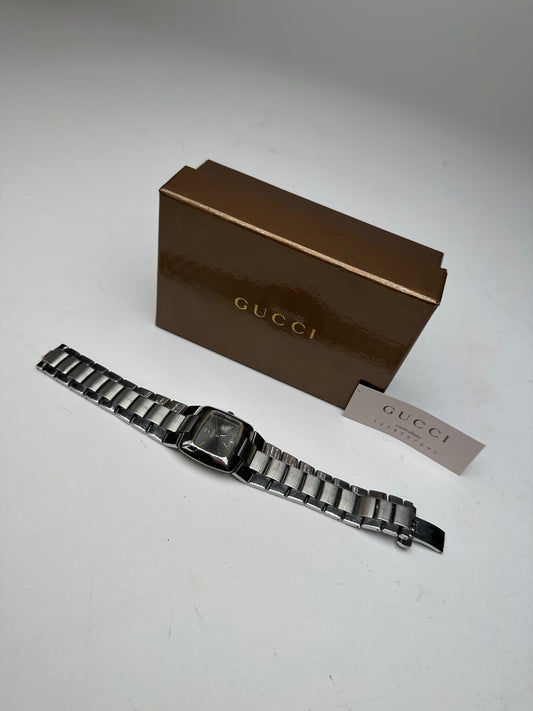 Vintage Gucci Steel Quartz Watch Silver