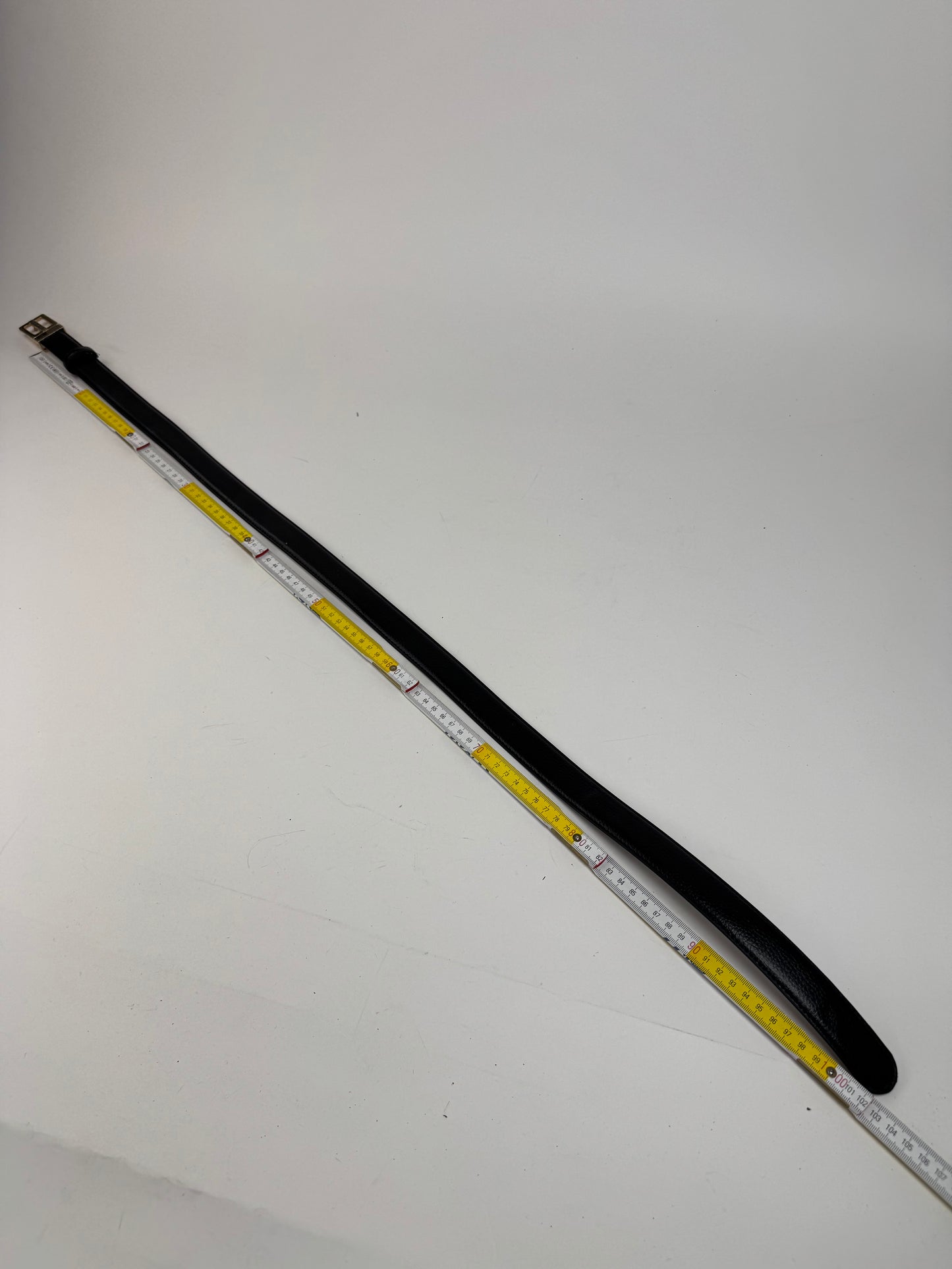 Vintage Yves Saint Laurent Leather Belt black