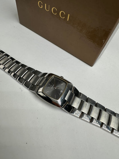 Vintage Gucci Steel Quartz Watch Silver