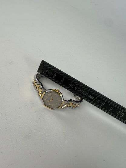 Vintage Yves Saint Laurent Y-Link Watch Two-Tone Silver Gold
