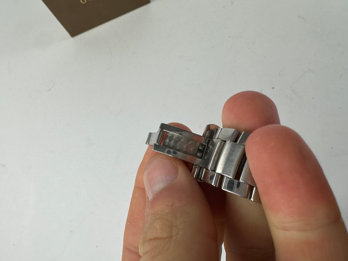 Vintage Gucci Steel Quartz Watch Silver