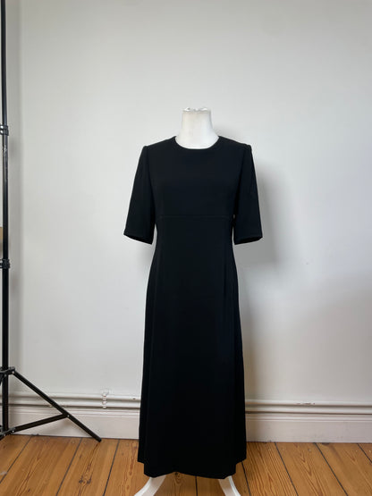 Vintage Chloe Crepe Midi Dress Black M