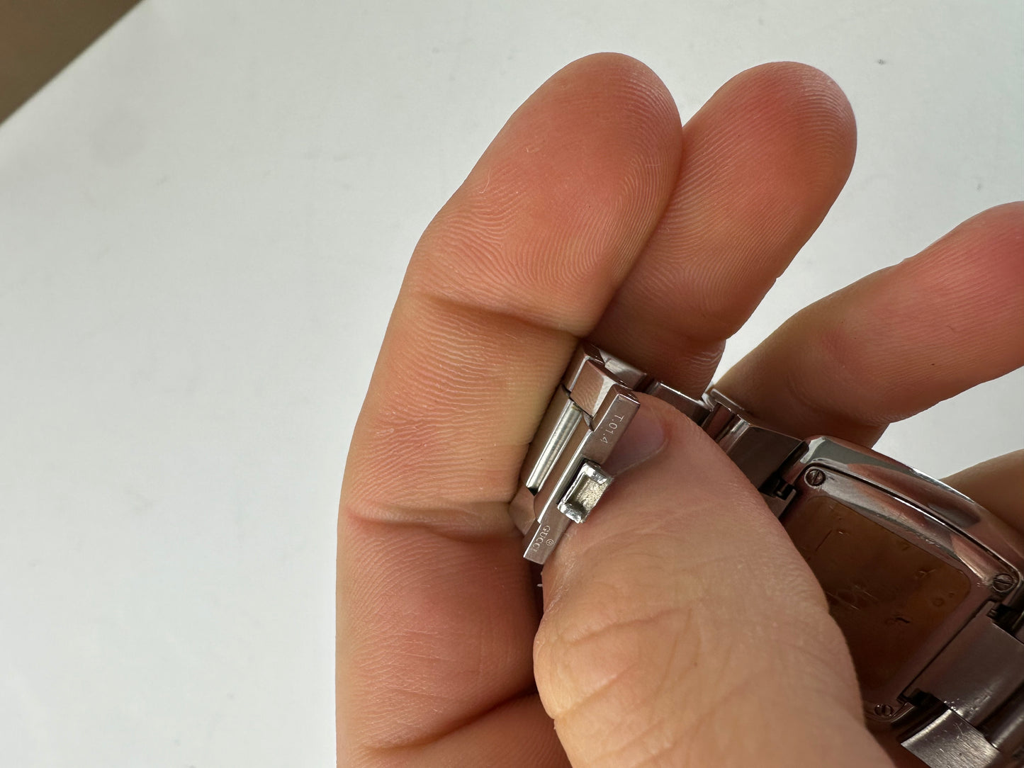 Vintage Gucci Steel Quartz Watch Silver