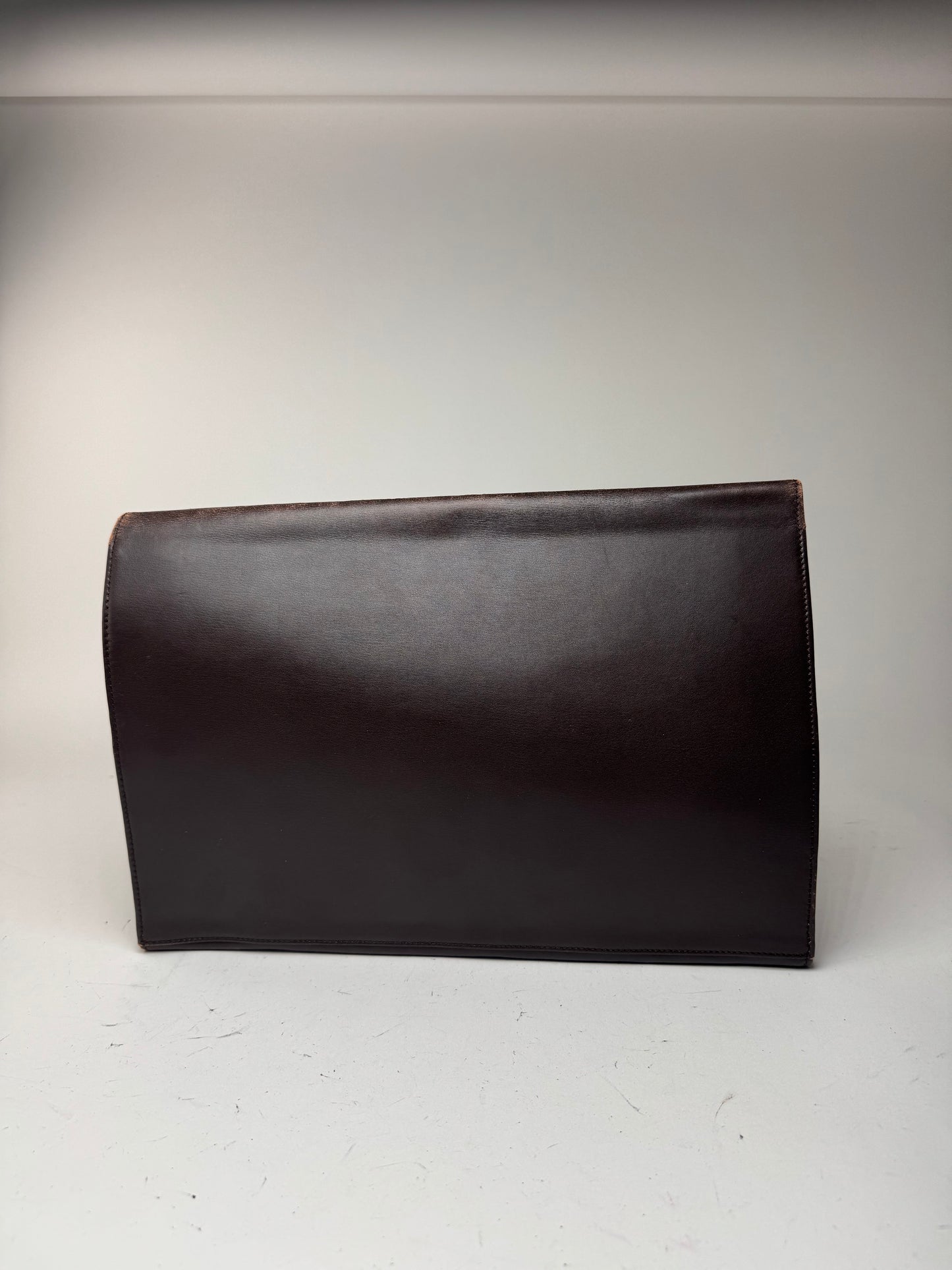 Vintage Loewe Madrid Leather Clutch Brown