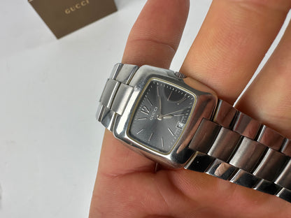Vintage Gucci Steel Quartz Watch Silver
