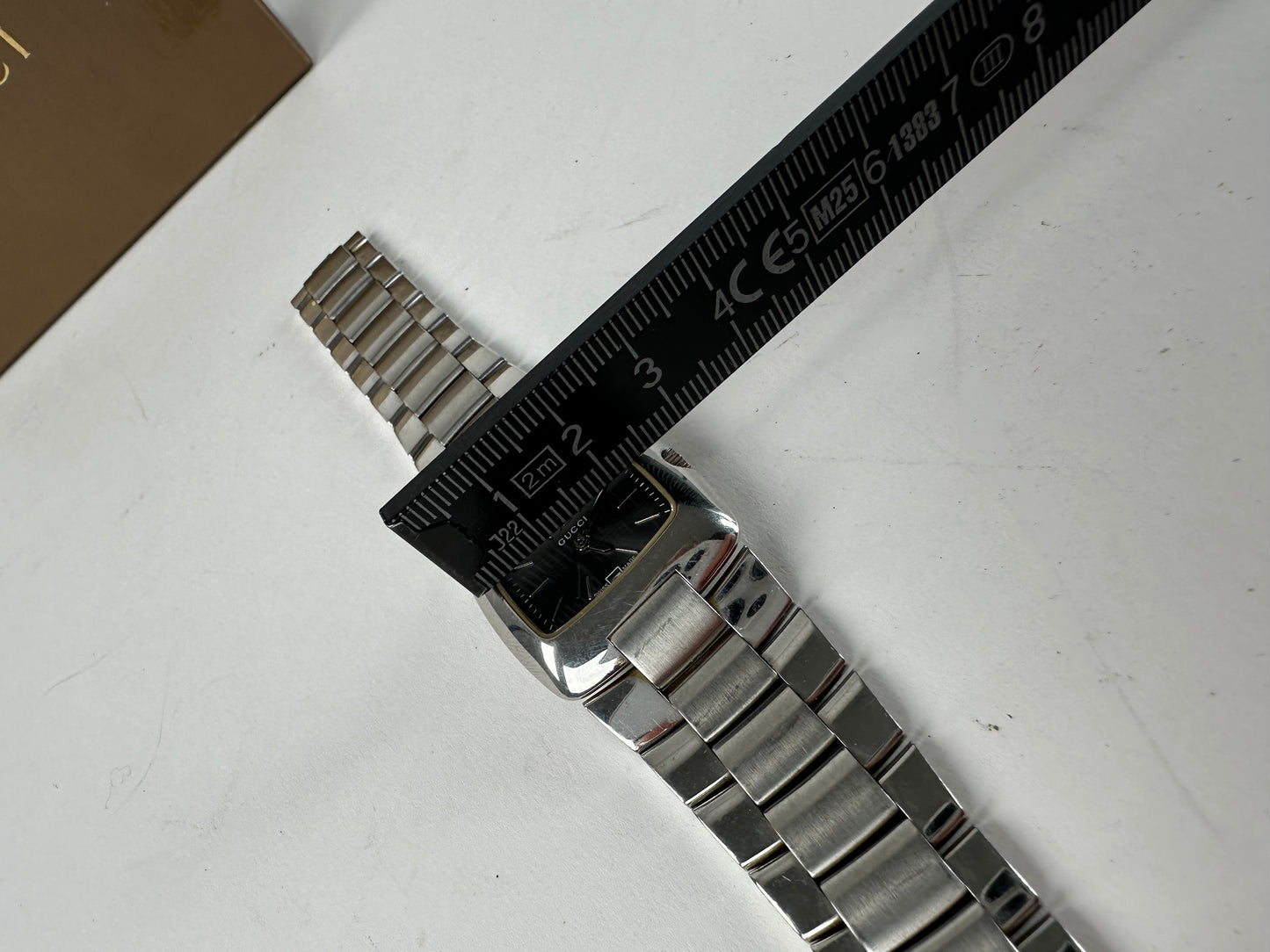 Vintage Gucci Steel Quartz Watch Silver