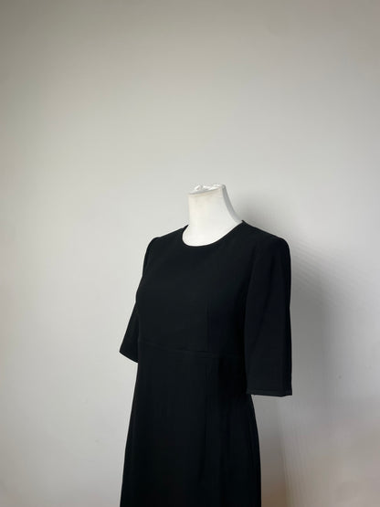 Vintage Chloe Crepe Midi Dress Black M