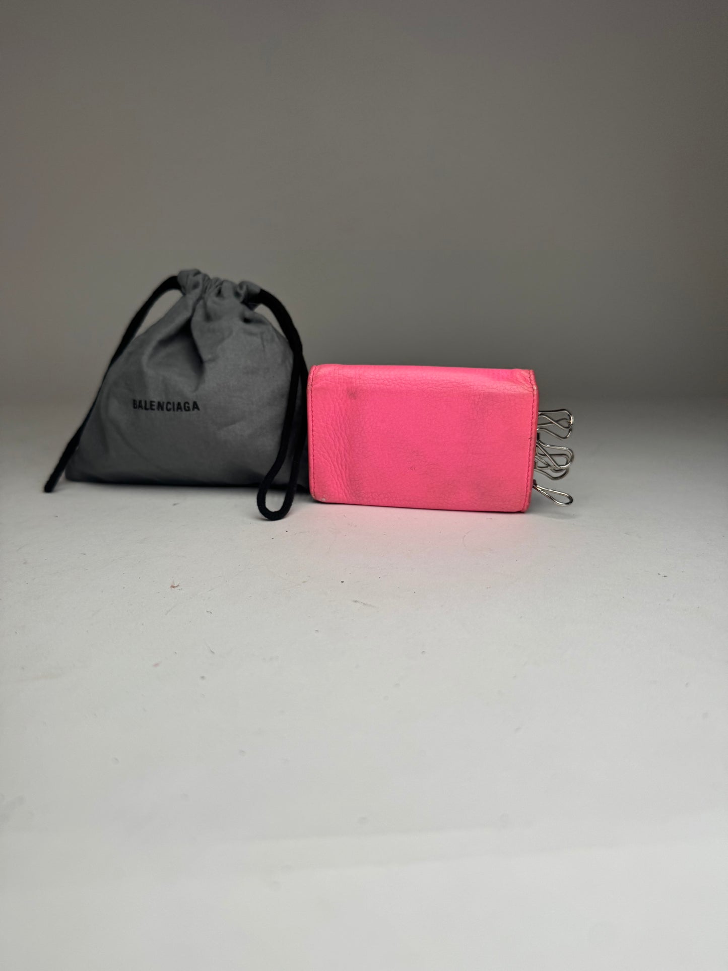 Vintage Balenciaga Leather Cardholder / Key holder pink