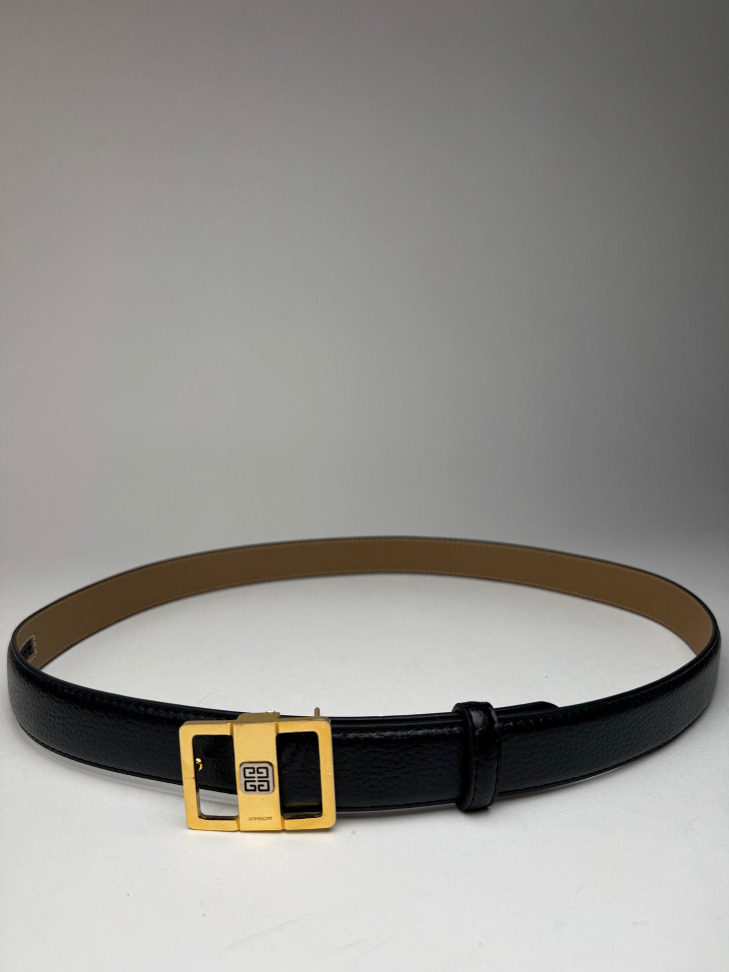 Vintage Givenchy Leather belt black