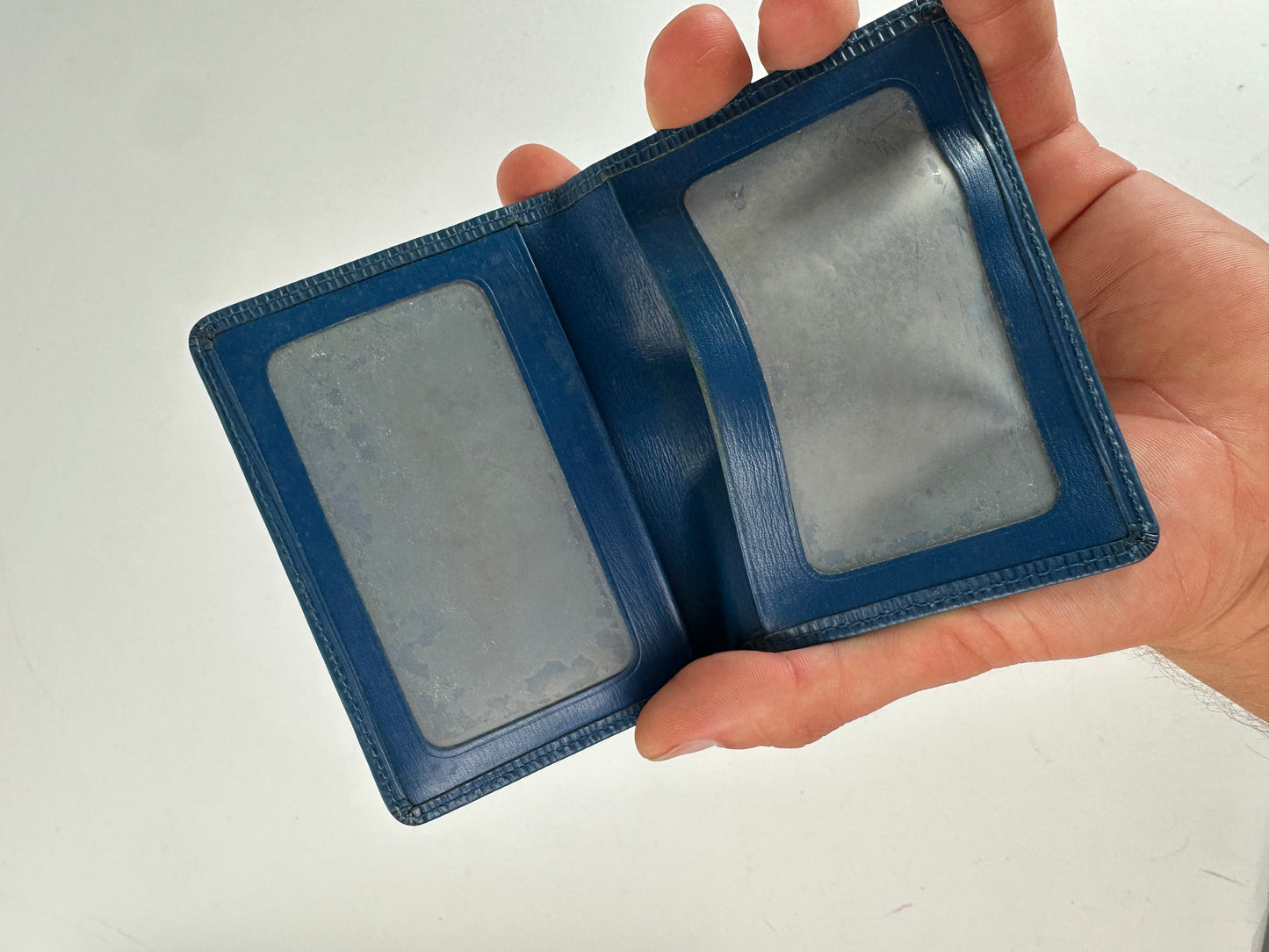 Vintage Louis Vuitton Epi Leather Card Holder Blue