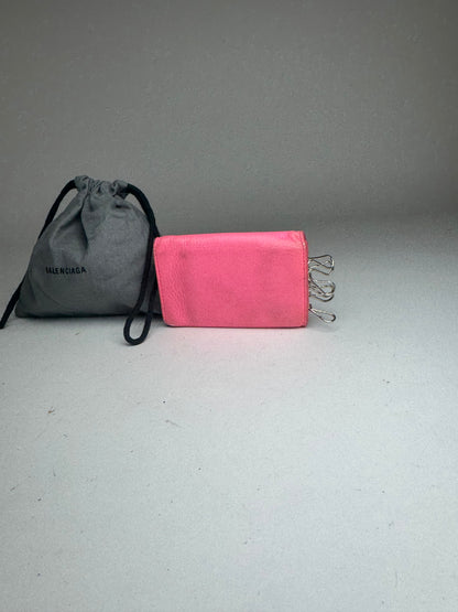 Vintage Balenciaga Leather Cardholder / Key holder pink