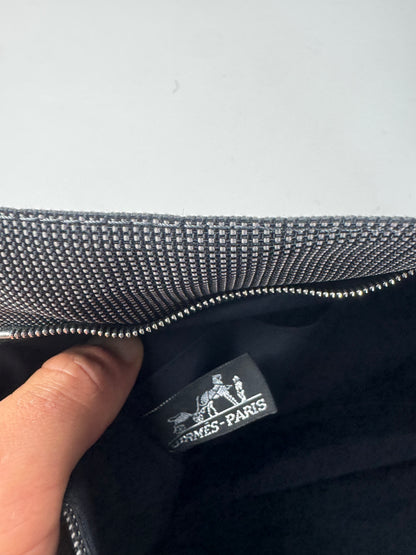 Vintage Hermes Paris Clutch Anthracite Black