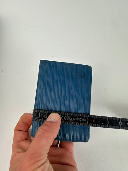 Vintage Louis Vuitton Epi Leather Card Holder Blue