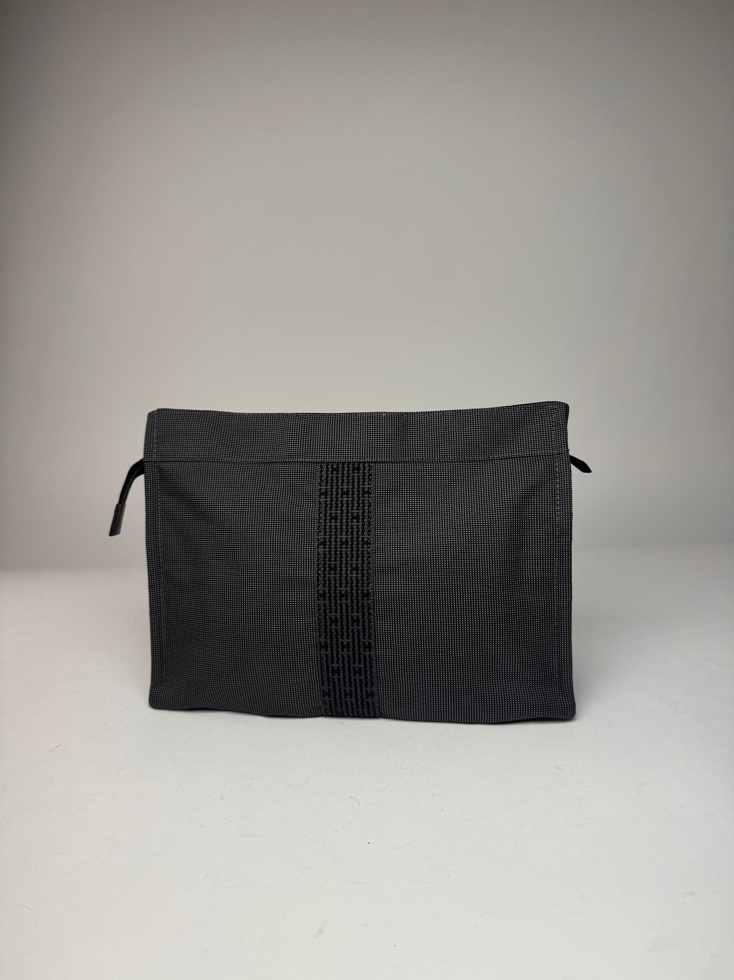 Vintage Hermes Paris Clutch Anthracite Black