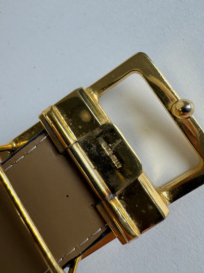 Vintage Givenchy Leather belt black