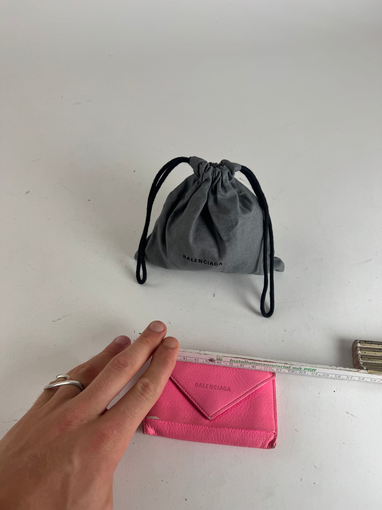 Vintage Balenciaga Leather Cardholder / Key holder pink