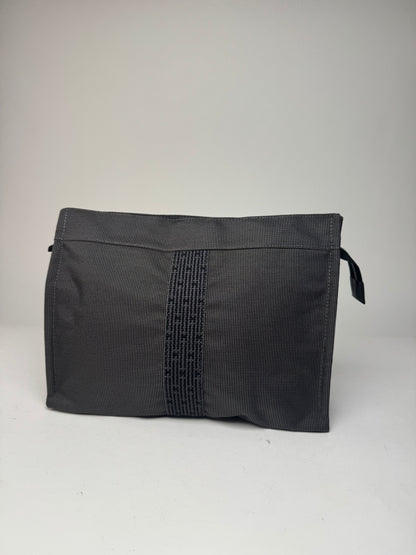 Vintage Hermes Paris Clutch Anthracite Black